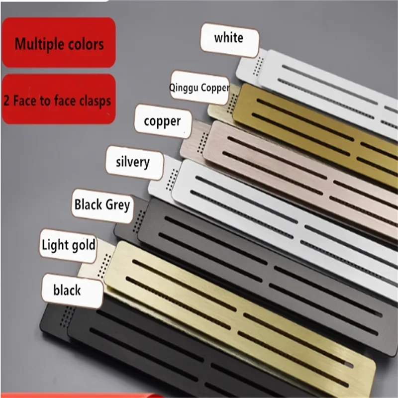 Ventilation Grille Aluminum - 60 มม.Vent Grille พรีเมี่ยมกว้างสแควร์สี่เหลี่ยมผืนผ้าอลูมิเนียม Air Vent