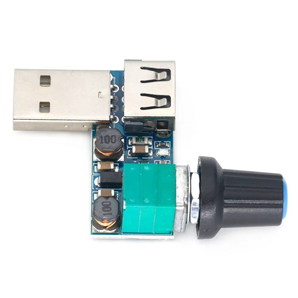 Volume Control Board - A64I DC 5-12V พัดลม USB ตัวควบคุมความเร็วแบบไม่มีขั้นตอนพร้อมสวิตช์โมดูลควบคุมความเร็วพัดลม