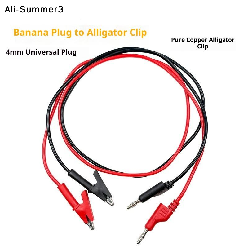 Banana Plug - สายทดสอบสองหัว 1/2 ชิ้น สายไฟฟ้าแรงดันไฟฟ้า หัวปลั๊กกล้วย 4