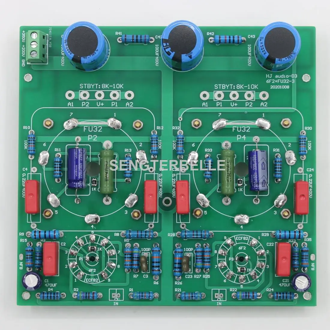 Hifi Amplifier Board - HiFi FU32 + 6F2 สเตอริโอหลอดเครื่องขยายเสียง PP