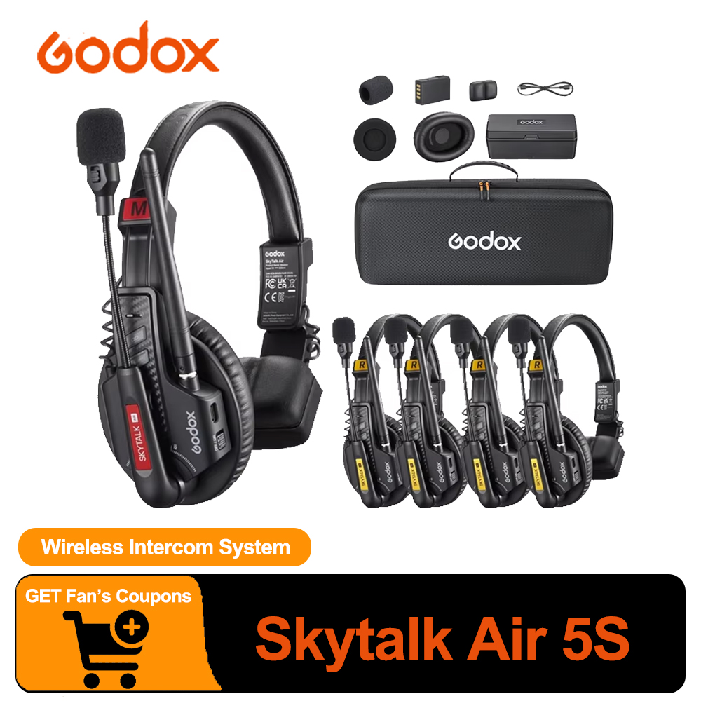 Microphone Capsule - ระบบอินเตอร์คอมไร้สาย GODOX Skytalk Air 5S 2.4G