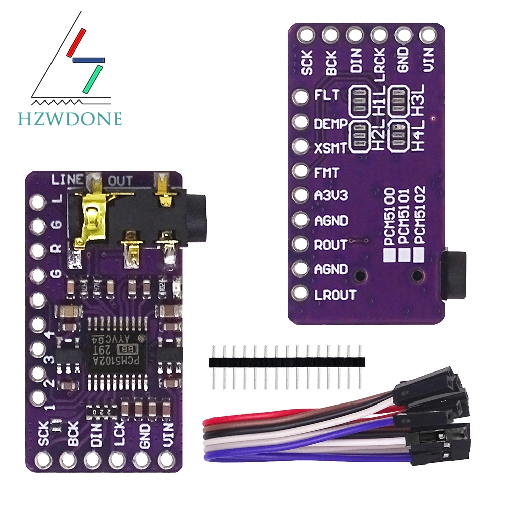 Pcm5102 - อินเตอร์เฟซ I2S PCM5102A DAC Decoder โมดูลเครื่องเล่น