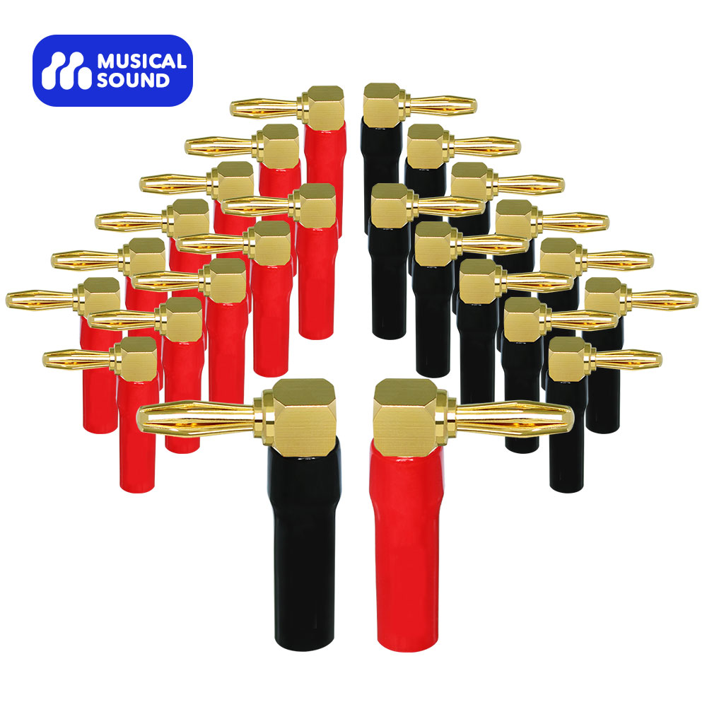 Banana Plug - เสียงดนตรี 2/24/50 PCS ปลั๊กกล้วย 24K Gold