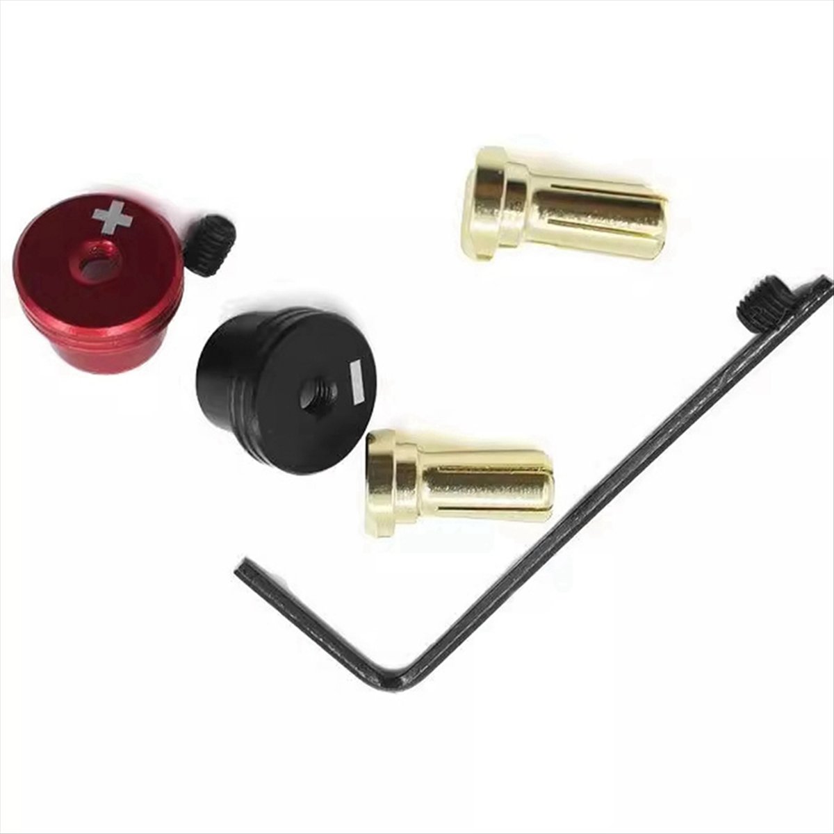 Banana Plug - T34C ฮีทซิงค์โลหะแบบแข็งไร้รอยเชื่อม 5 มม. ชุดปลั๊กกล้วยสำหรับแบตเตอรี่ RC