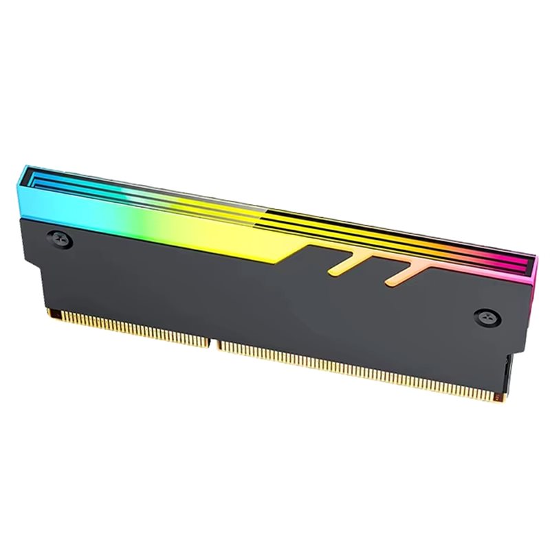 Heatsink Aluminum - ฮีทซิงค์ระบายความร้อนหน่วยความจำคอมพิวเตอร์แบบกระจกอินฟินิตี้ 5V ARGB ดีไซน์ใหม่ ออกแบบชุดเกราะ RAM