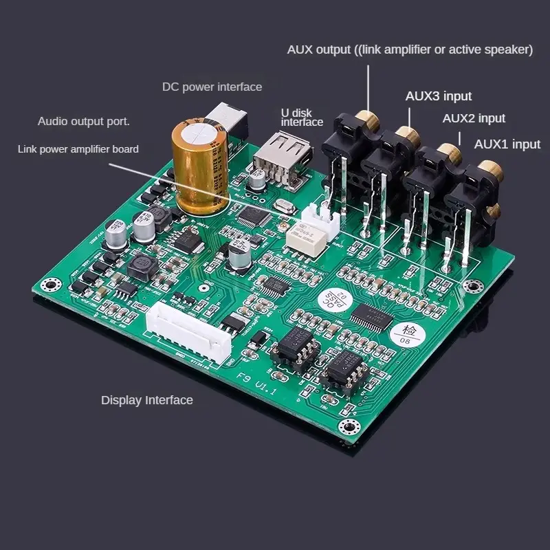Pcm5102 - เครื่องขยายเสียงไฮไฟพร้อมบลูทูธ 5.3 เครื่องเล่น USB PCM5102 ถอดรหัสอิสระพร้อมหน้าจอ