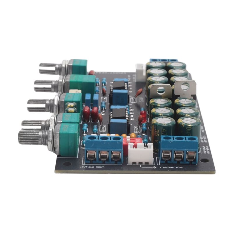 Volume Control Board - A01K-มัลติฟังก์ชั่น พรีแอมพลิฟายเออร์ บอร์ดปรับโทนเสียง พรีแอมป์ ควบคุมระดับเสียง ปรับโทนเสียง
