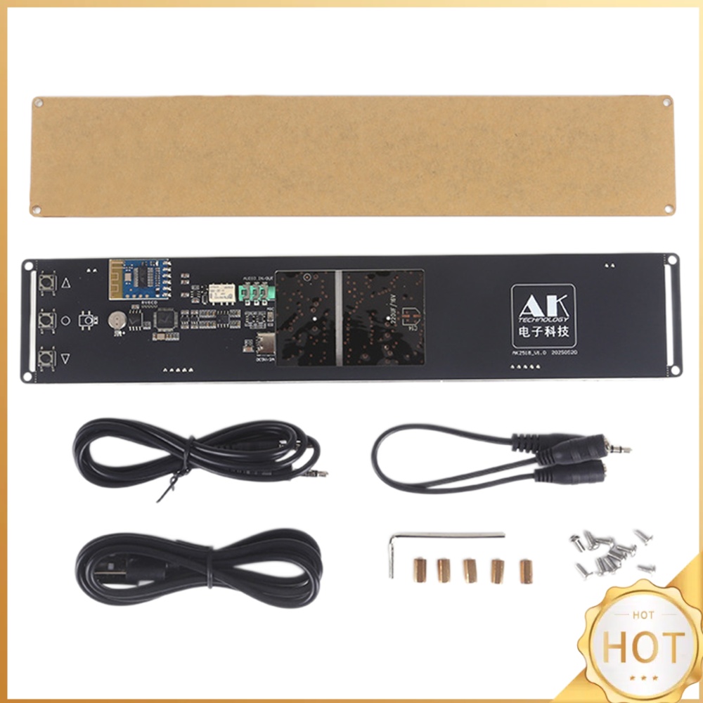 Audio Amplifier Board - บอร์ดแสดงผลสเปกตรัมเสียง รองรับบลูทูธ พร้อมนาฬิกา LED โหมดแสดงผลคู่ 20Hz-20kHz