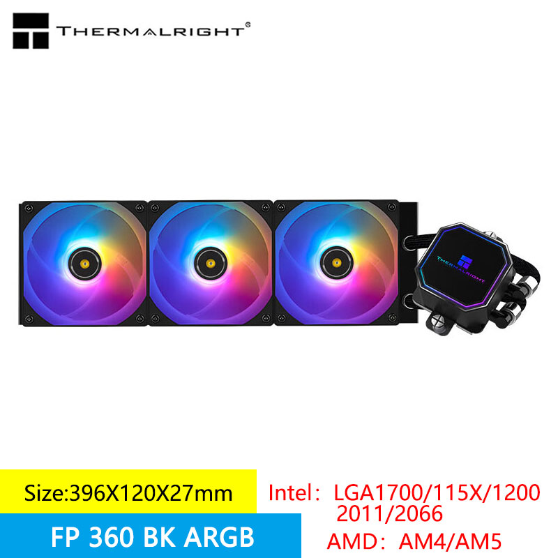 Heatsink Aluminum - ทนความร้อน360ปริซึมแช่แข็งแบบ all-in-one หม้อน้ำระบายความร้อนด้วยน้ำแม่เหล็กที่ถอดออกได้ฝาครอบด้านบนรองรับ LGA1700/115X/2011/AM5/AM4