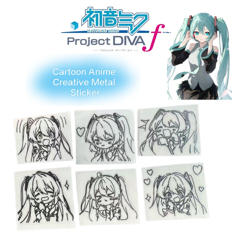 สติ๊กเกอร์โลหะลายการ์ตูนอนิเมะ - Headphone Parts บทวิจารณ์และราคา