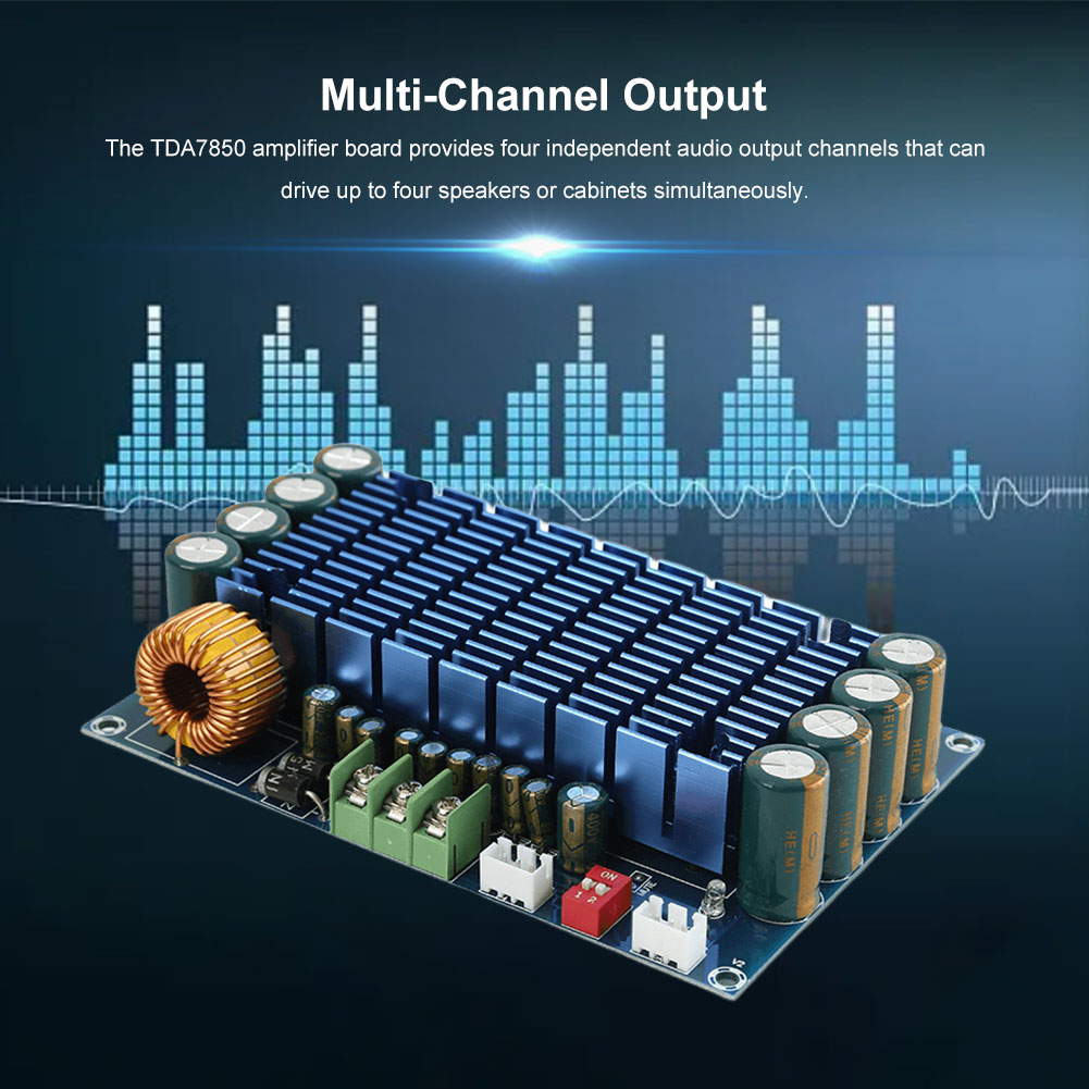 XH-M180 TDA7850 สเตอริโอ AMP ด - Audio Amplifier Board บทวิจารณ์และราคา