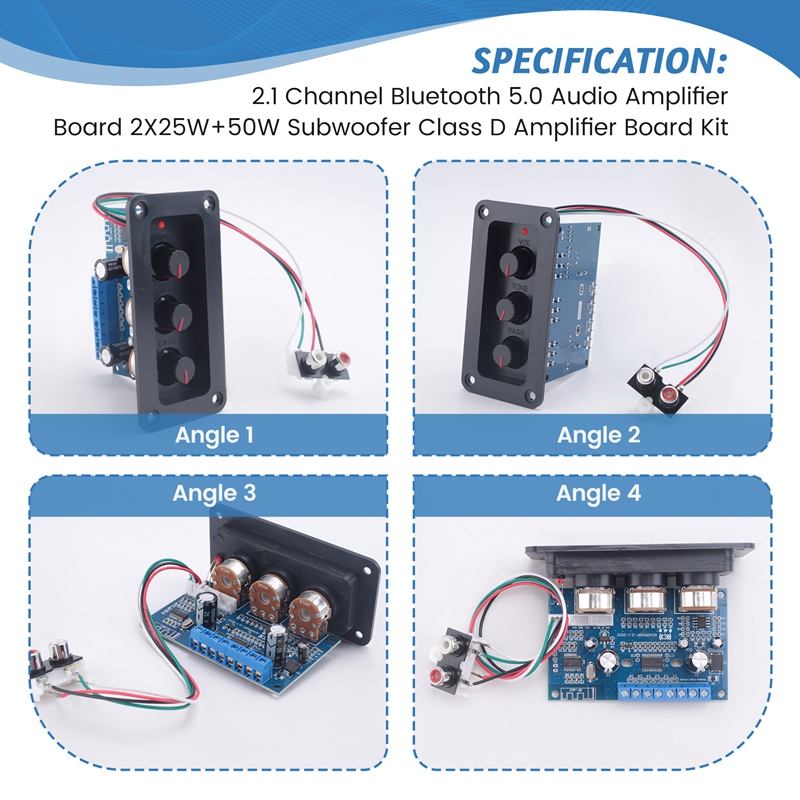 บลูทูธ 5.0 2.1 แชนแนล บอร์ดขยา - Audio Amplifier Board บทวิจารณ์และราคา