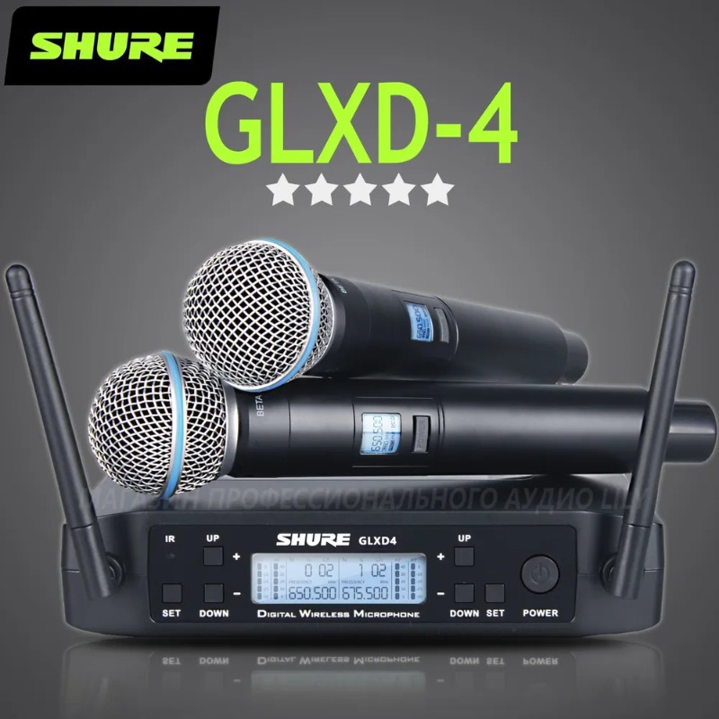 ชูร์ GLXD4 BETA 58A ระบบไมโครโ - Ribbon Microphone บทวิจารณ์และราคา