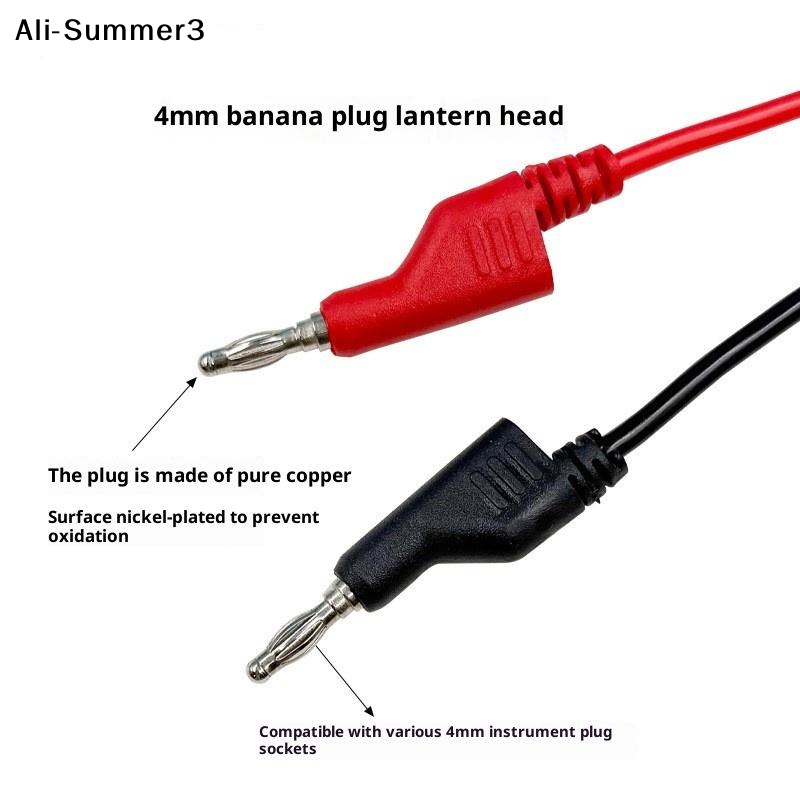 สายทดสอบสองหัว 1/2 ชิ้น สายไฟฟ - Banana Plug บทวิจารณ์และราคา