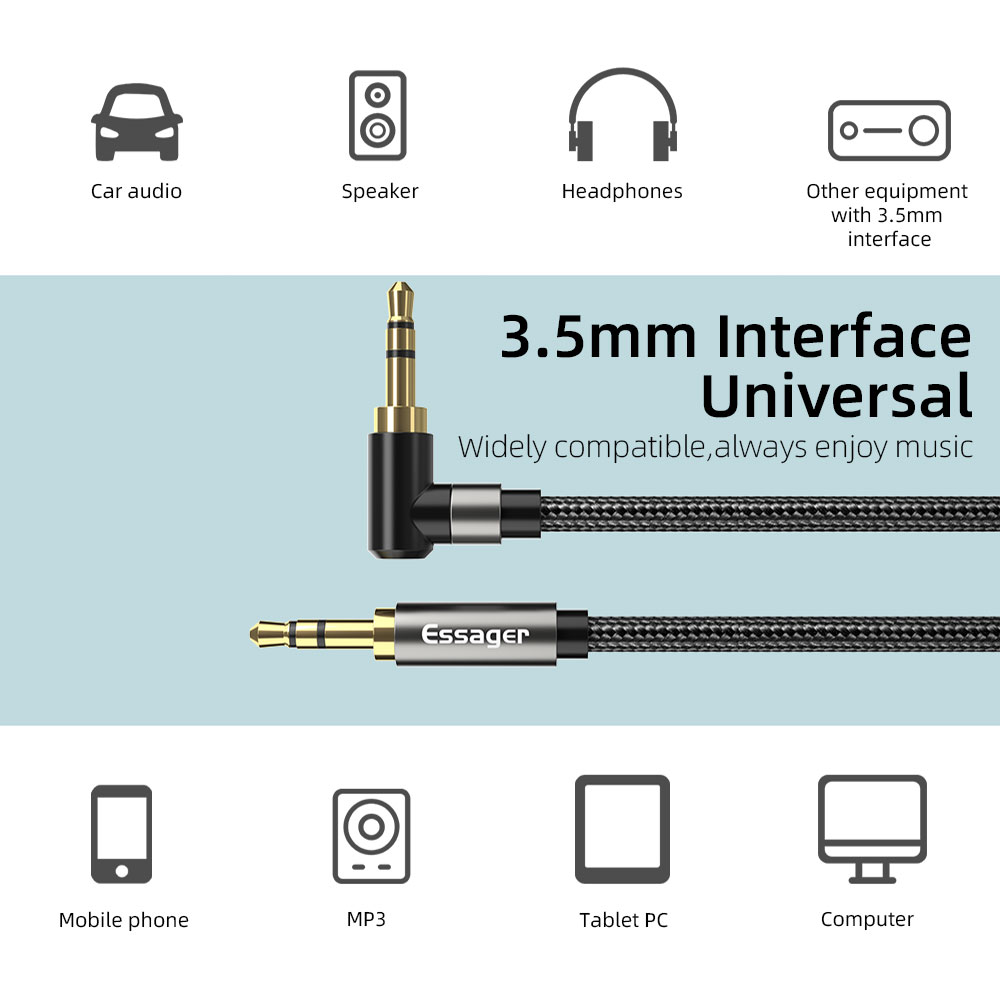 Essager Aux สาย 3.5 มม.แจ็คอะแ - Audio Jumper Wire บทวิจารณ์และราคา