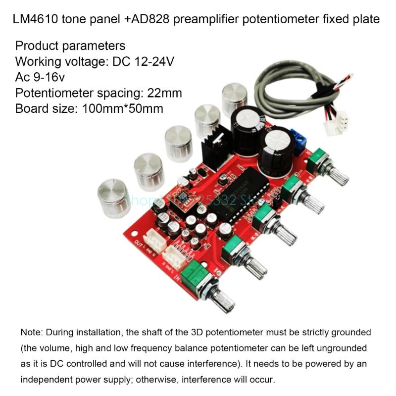 LM4610 Tone Preamp Sound Board - Volume Control Board บทวิจารณ์และราคา