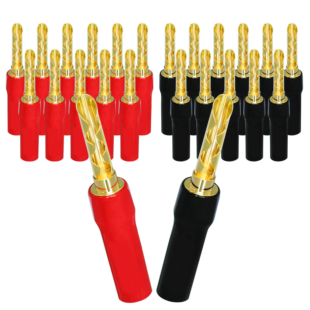เสียงดนตรี 2/24/50 PCS ปลั๊กกล - Banana Plug บทวิจารณ์และราคา