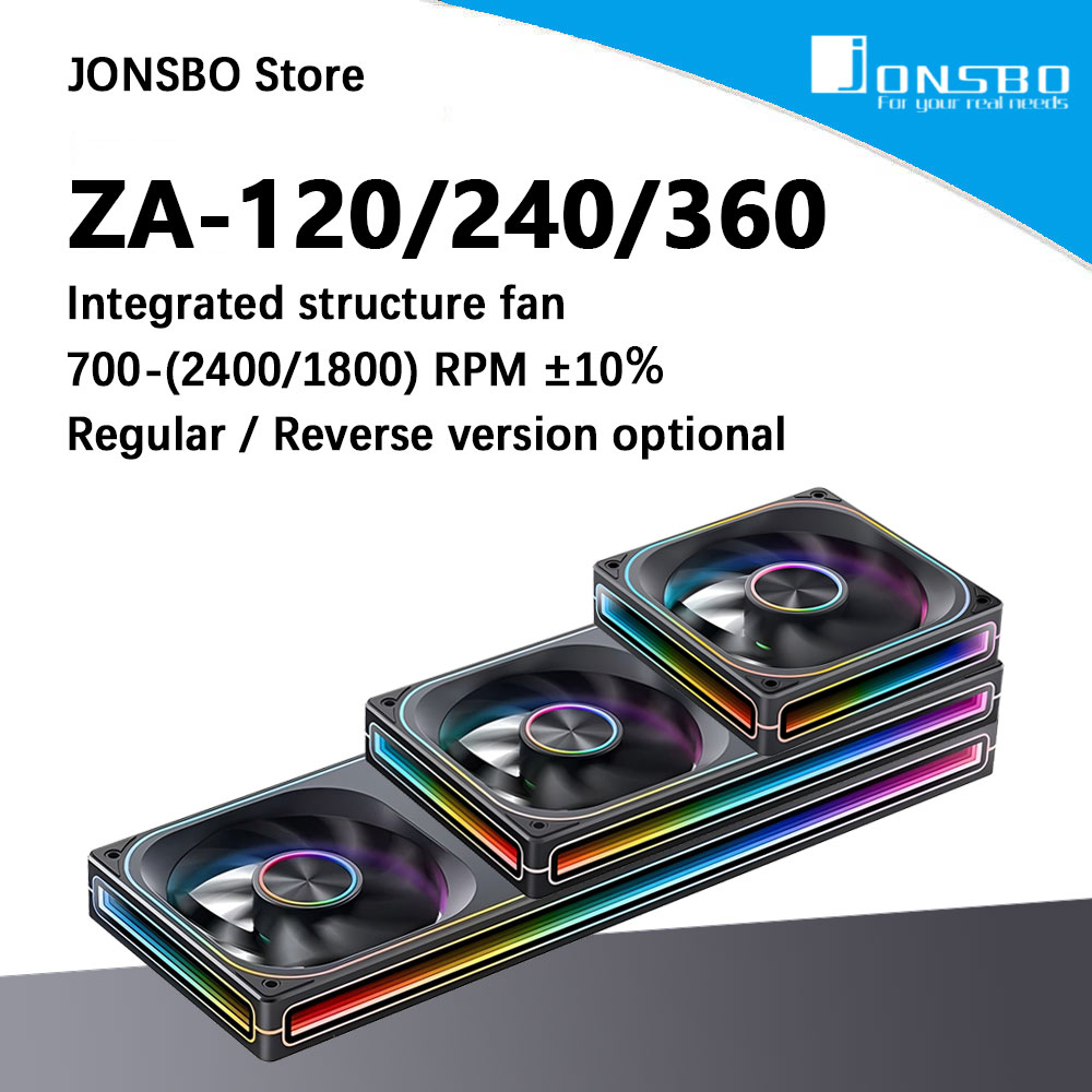JONSBO ZA-120/240/360 ARGB 12/ - Heatsink Aluminum บทวิจารณ์และราคา