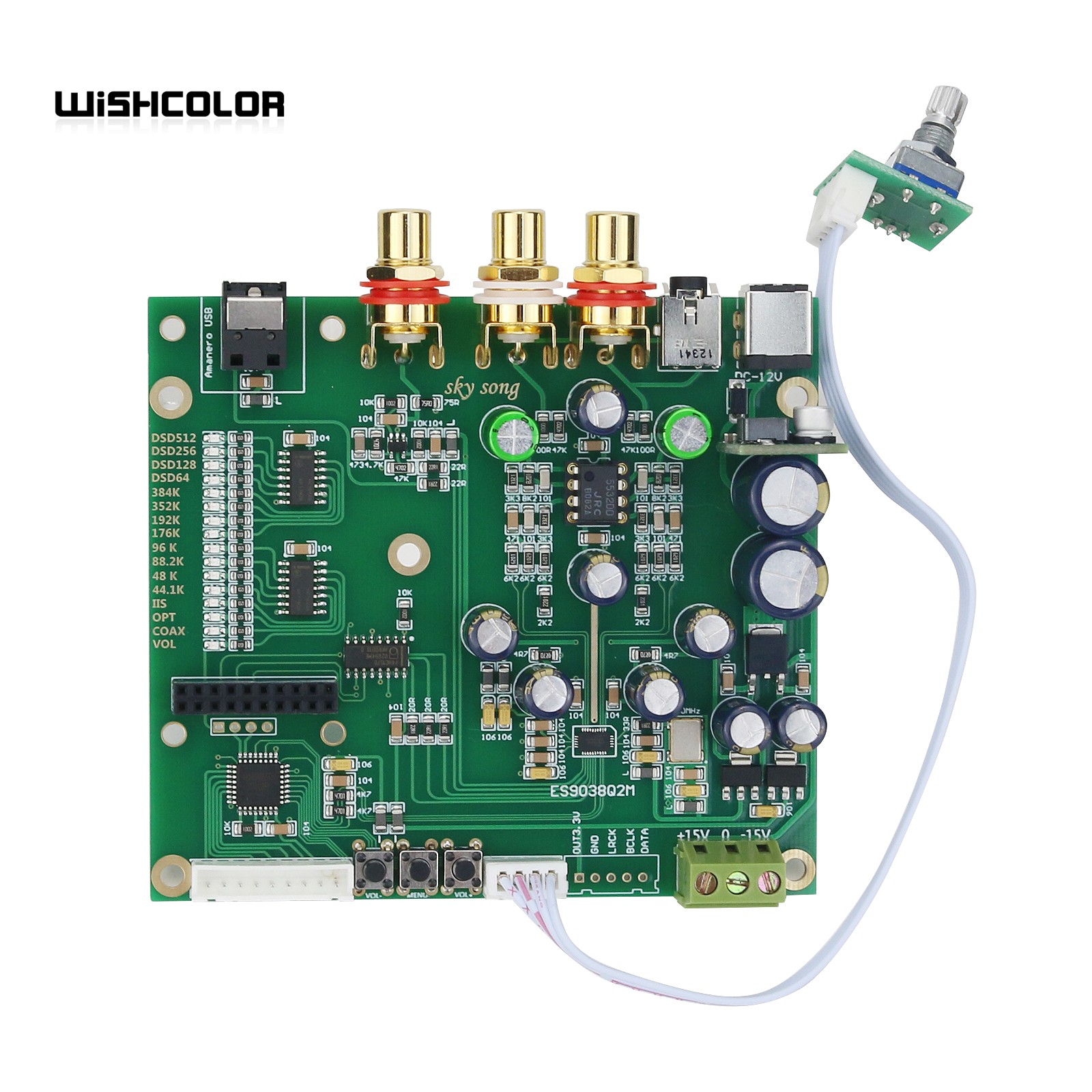 Wishcolor Sky Song ES9038Q2M บ - Dac Board บทวิจารณ์และราคา