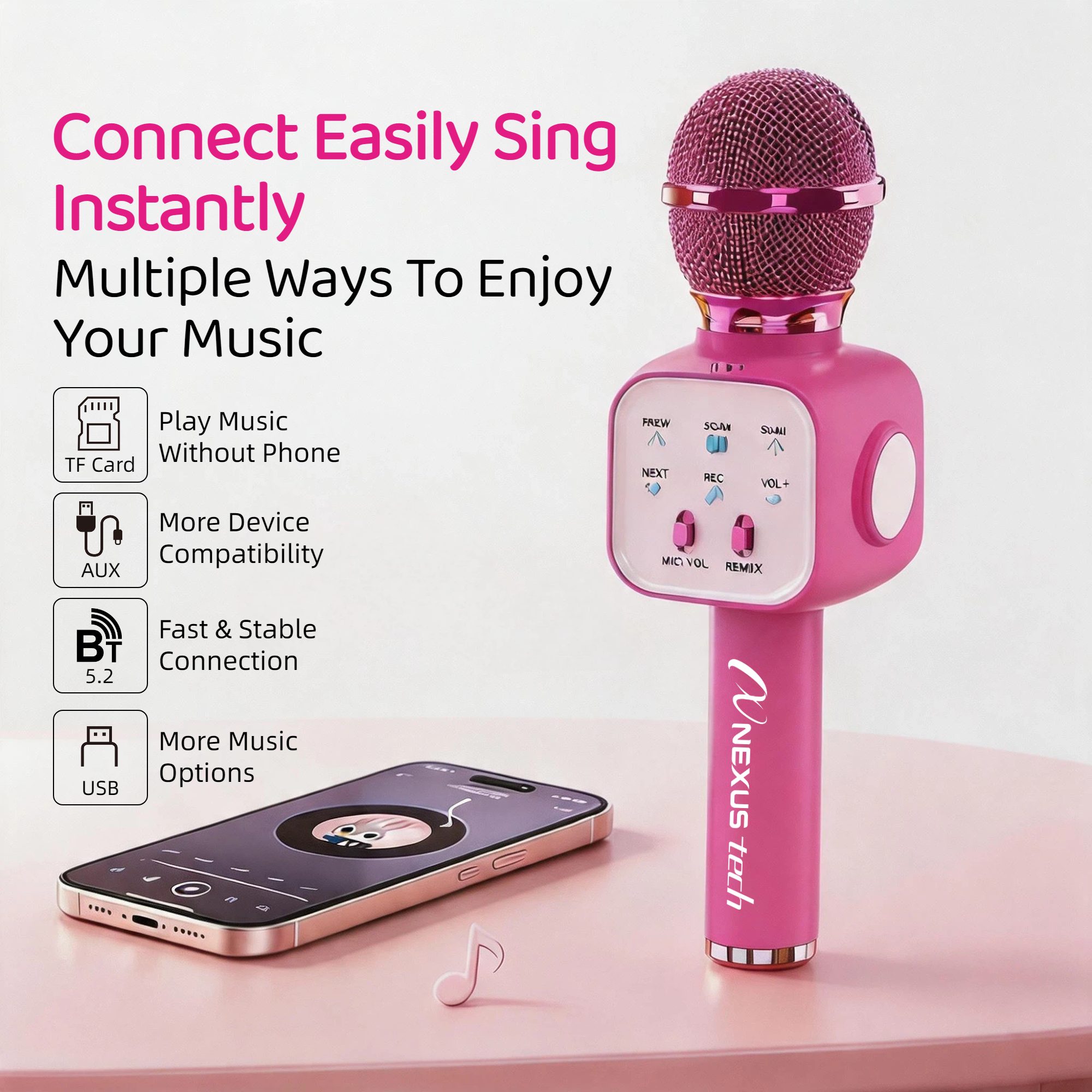 ไมโครโฟนคาราโอเกะไร้สาย Blueto - Microphone Capsule บทวิจารณ์และราคา