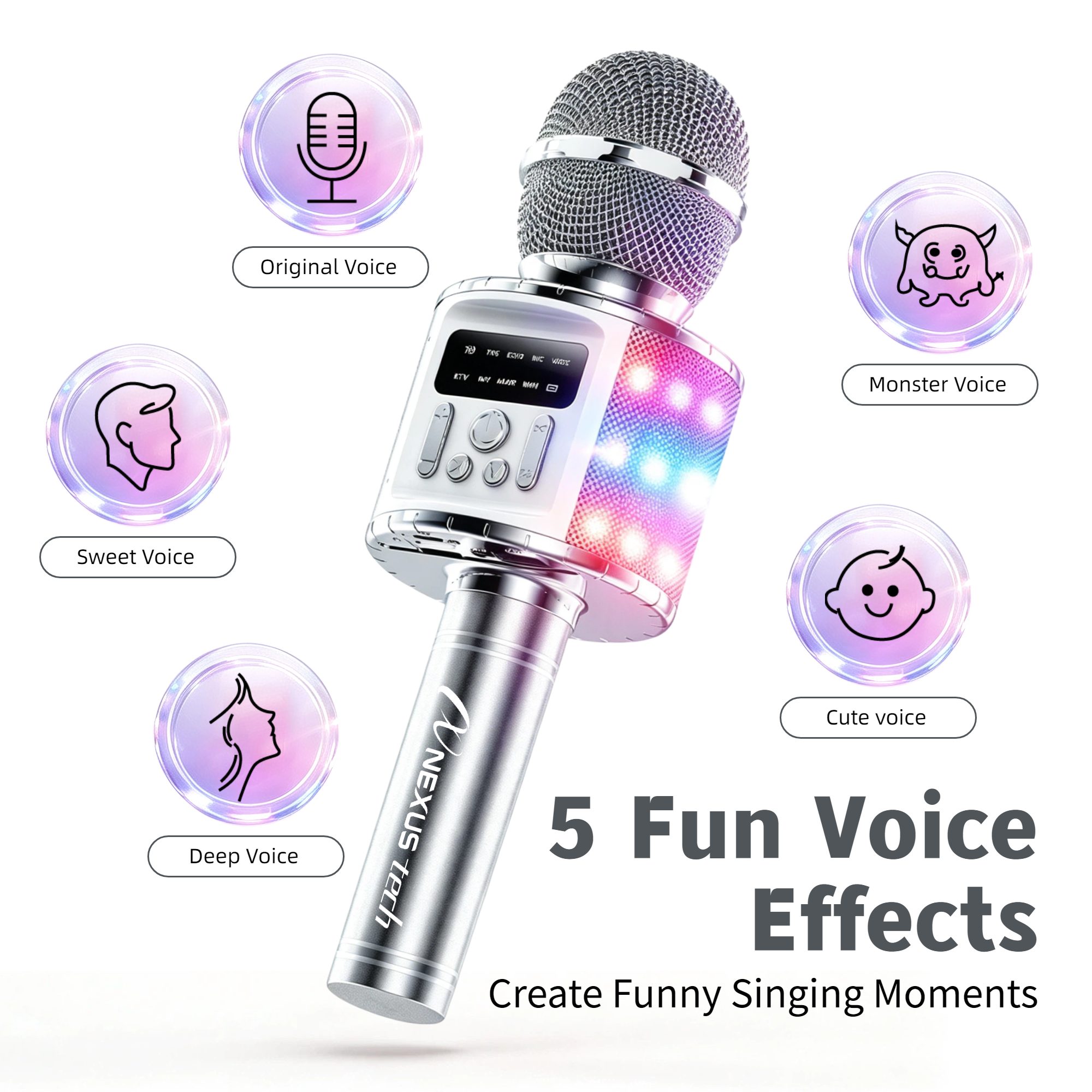 ไมโครโฟนคาราโอเกะไร้สายคู่ TWS - Microphone Capsule บทวิจารณ์และราคา