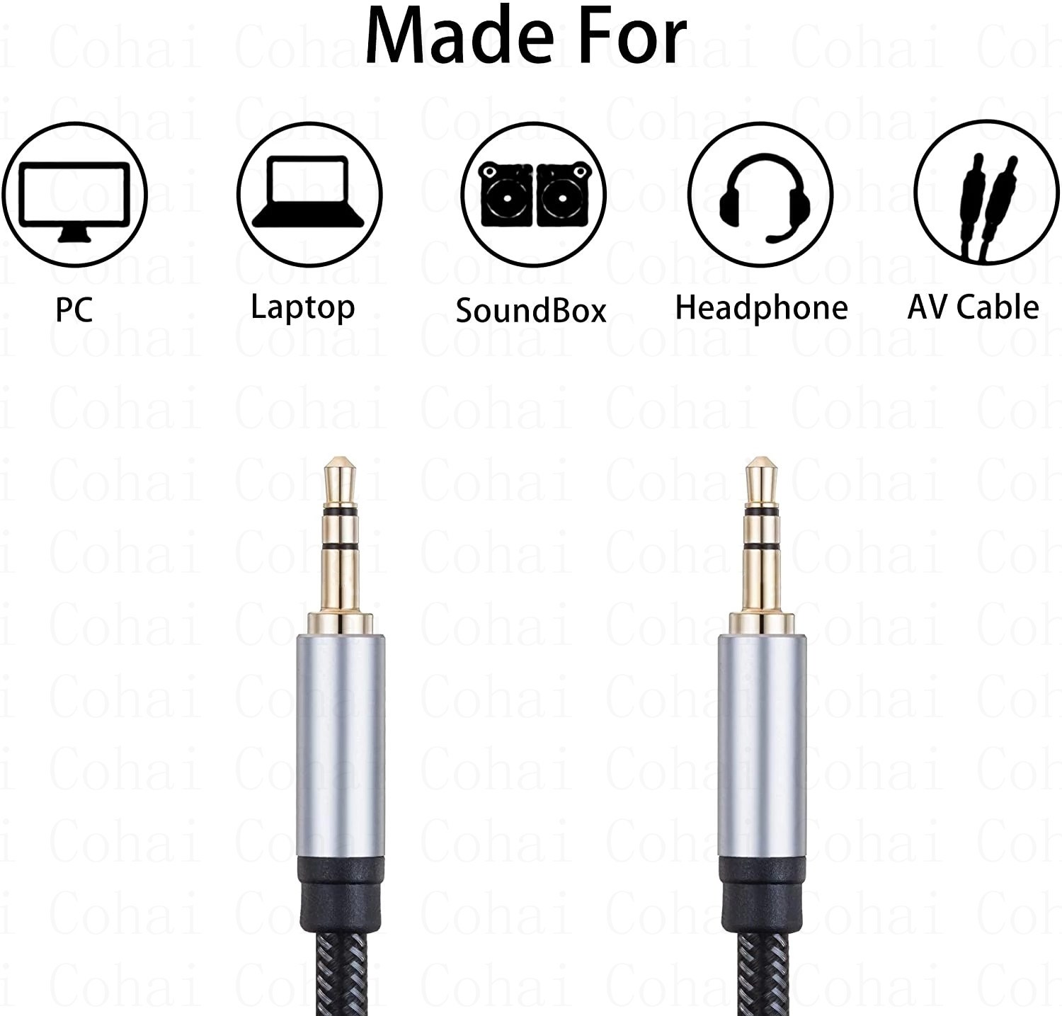 แจ็ค 3.5 มม.แจ็ค 3.5 มม.ชายไปช - Audio Jumper Wire บทวิจารณ์และราคา