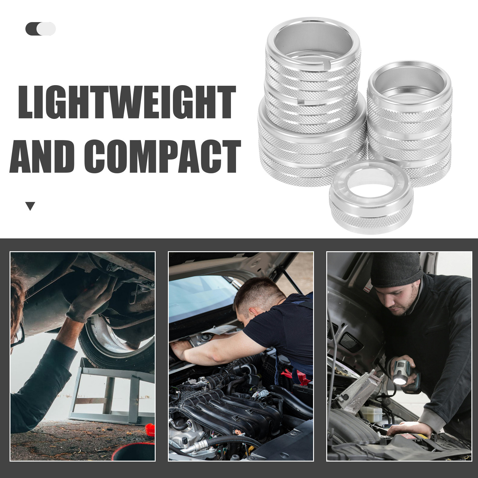 8 ชิ้น วงแหวนตกแต่งภายใน อะลูม - Knob Aluminum บทวิจารณ์และราคา