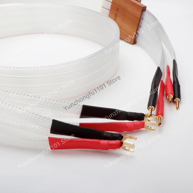สายลำโพงคู่แบบม้วน 8N OCC สายฮ - Banana Plug บทวิจารณ์และราคา