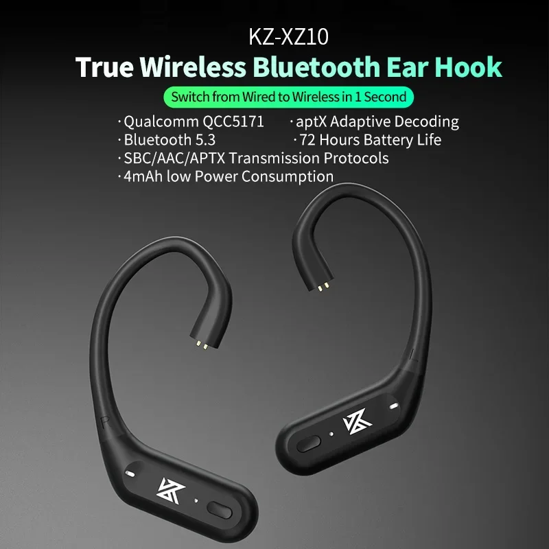 KZ XZ10 บลูทูธ 5.3 หูฟังหูฟังพ - Headphone Parts บทวิจารณ์และราคา
