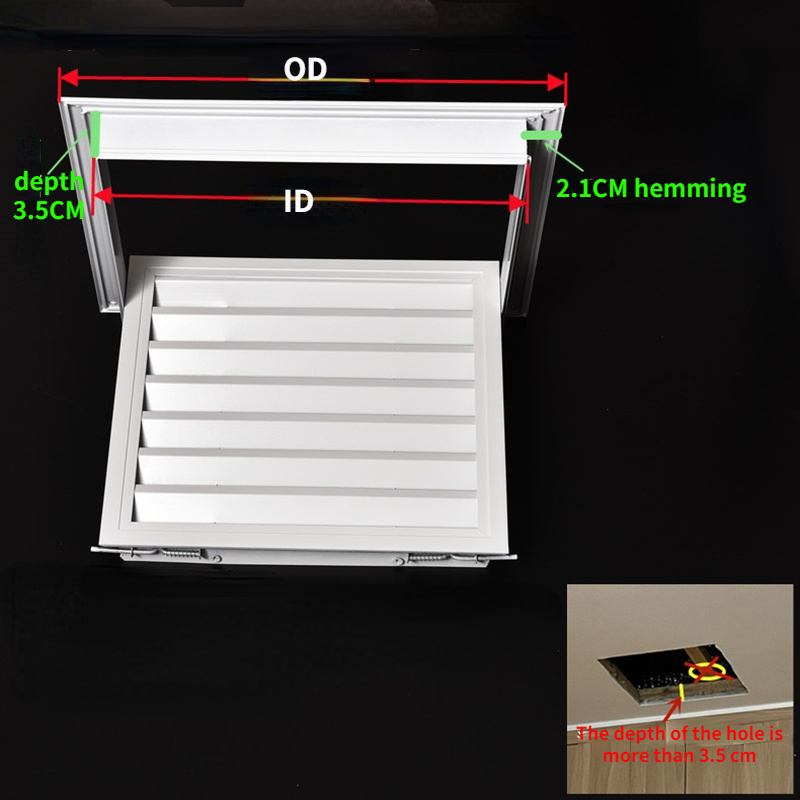 ช่องระบายอากาศแบบบานเกล็ดทำจาก - Ventilation Grille Aluminum บทวิจารณ์และราคา