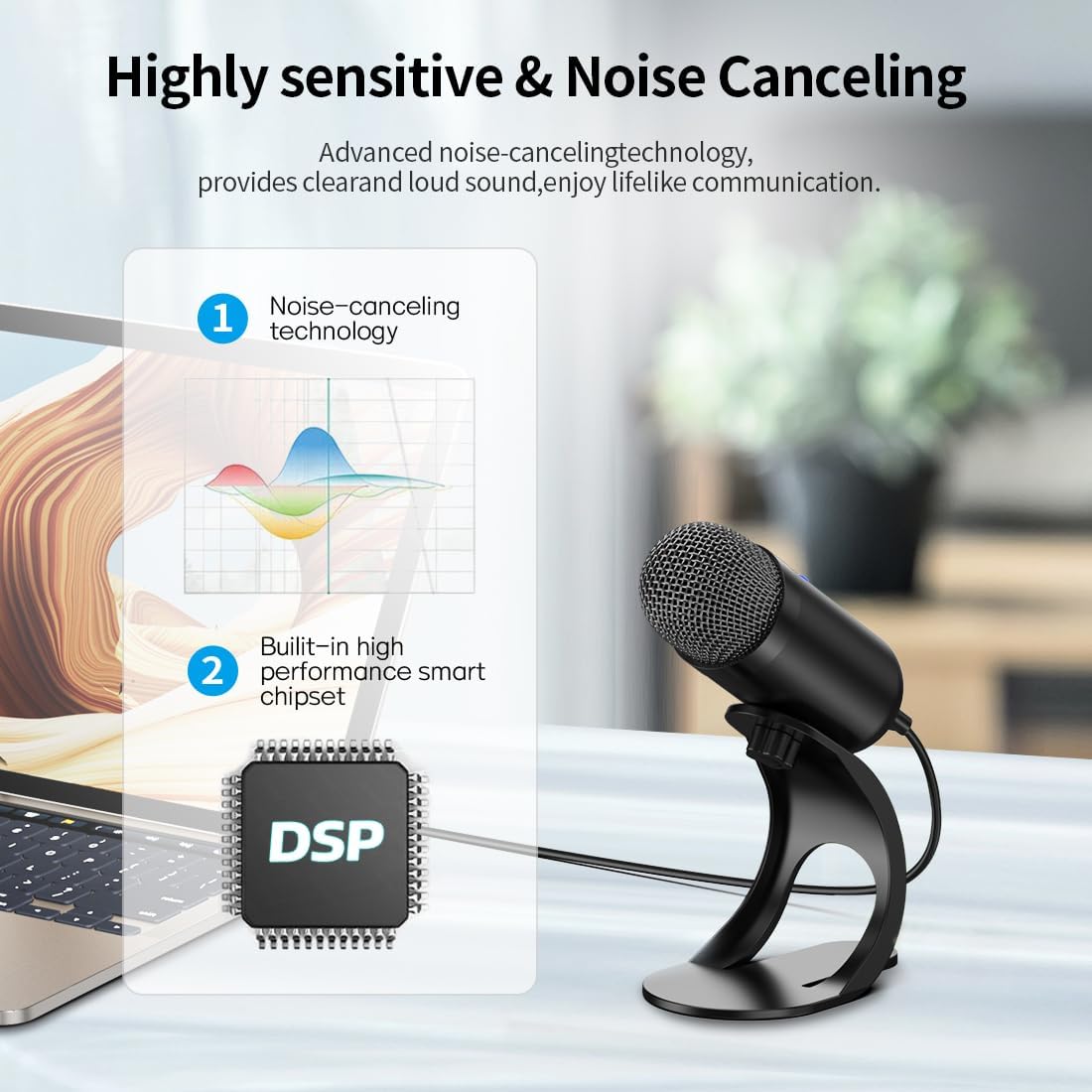 ไมโครโฟน USB แบบคอนเดนเซอร์สำห - Microphone Capsule บทวิจารณ์และราคา