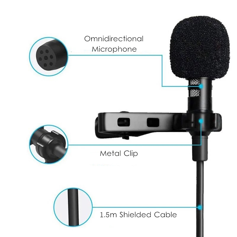ไมโครโฟนแบบหนีบเสื้อขนาดเล็กพก - Microphone Capsule บทวิจารณ์และราคา